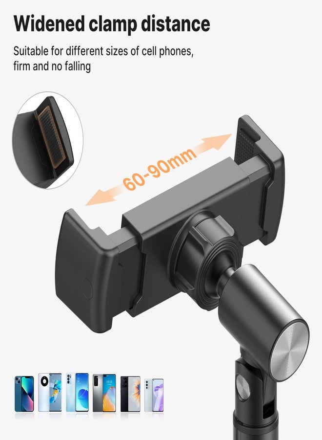 VIJIM Cell Phone Stand, Ulanzi Height Adjustable Phone Holder, Desk Phone Stand for All Mobile Phone, Desk Phone Holder for iPhone 14/13/12 Pro/XS Max/XR, Samsung Galaxy S22/S21/S20/S10 and Other Phones - Image 3
